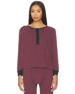 The Great Crop Sleep Henley Top - Purple