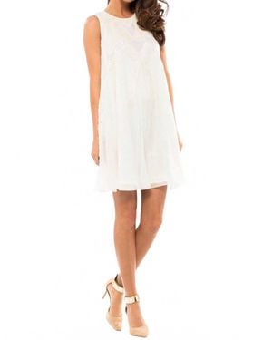 Parker Peony Embellished Sequin Dress - White