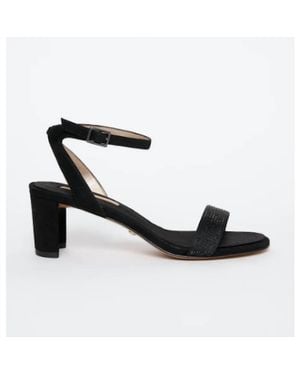 Pelle Moda Moira Jewel Strap Heels - Black
