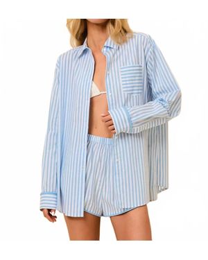Solid & Striped Avril Button Down Shirt - Blue