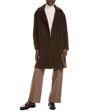 Cinzia Rocca Icons Wool & Cashmere-Blend Coat - Brown