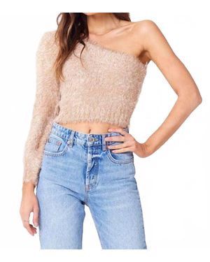 Saltwater Luxe One Shoulder Sweater - Blue