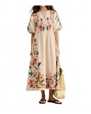 White Stuff Maeve Midi Dress - Natural