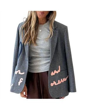 Kerri Rosenthal Workday On And On Forever Blazer - Gray