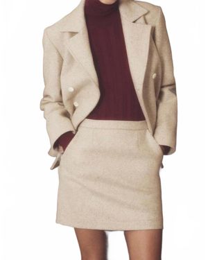 Giuliva Heritage Mini Skirt With Pockets - Natural