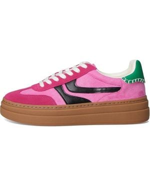 Steve Madden Dodge Multi Low-Top Platform Sneaker Zpo2771 - Pink