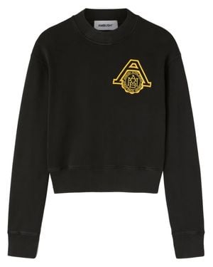 Ambush Scholarship Cropped Sweater - Black