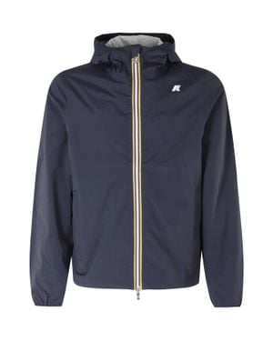 K-Way Jack Stretch Hooded Nylon Jacket - Blue