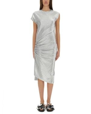 Rabanne Dress With Drape - Metallic