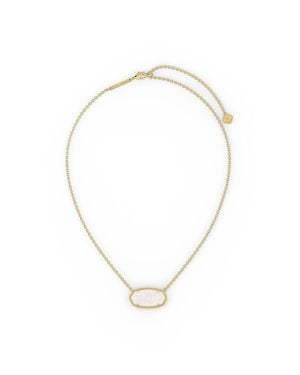 Kendra Scott Elisa Statement Short Pendant Necklace - Metallic