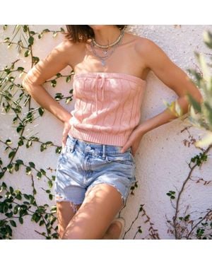 Idem Ditto Cloud Strapless Top - Pink