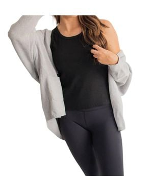 falcon park Ophelia Open Front Cardigan - Black