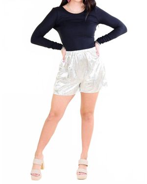 BuddyLove Veronica Textured Shorts - Blue