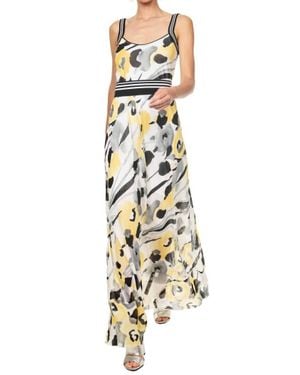 BEATE HEYMANN Print Midi Dress - Metallic