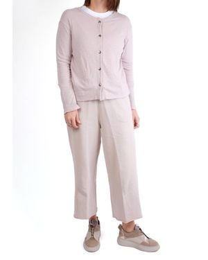 Gerties Poor Boy Long Sleeve Cardigan - Natural