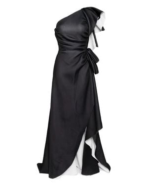 Saiid Kobeisy Double Faced Scuba Long Dress - Blue
