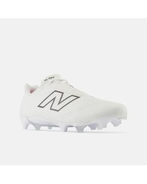 New Balance Burnx4 Burnlw4 Lace Up Lacrosse Cleats Dwa2189 - White