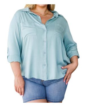 143 Story Unwavering Confidence Blouse - Blue