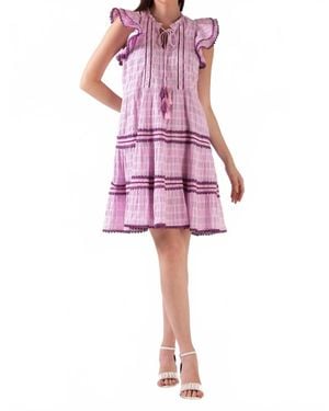 CELINA MOON Floss Mini Dress - Pink