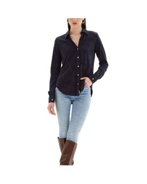 Chrldr Camo Amrat Blouse - Blue