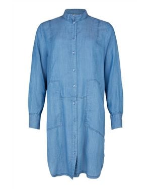 Noen Button Down Dress - Blue