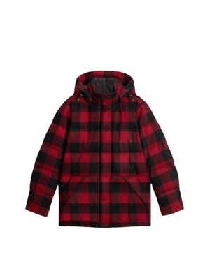Woolrich Check Moon Checkered Puffer Parka