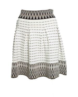 Maje Jiselle Jaquard Skirt - Gray