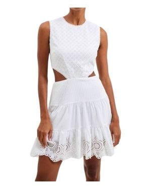 French Connection Esse Cotton Mini Dress - White