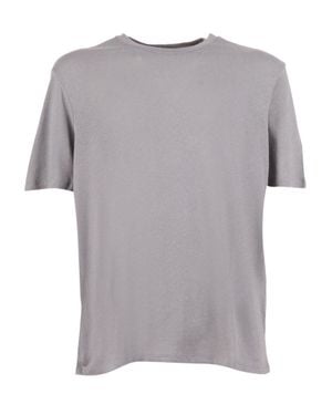 Filatures Du Lion Cap Horn Short Sleeve Crew T-Shirt - Gray