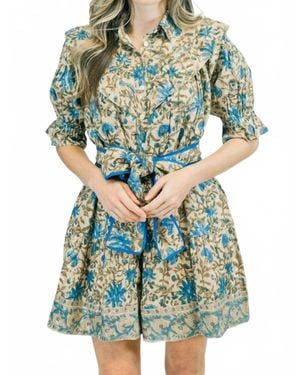 Clara the Label Autumn Dress - Blue
