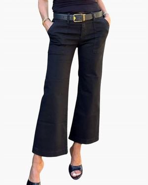 Bevy Flog Eden Cropped Pants - Blue