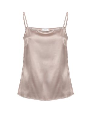 Peserico Silk Embellished Tank Top - Pink