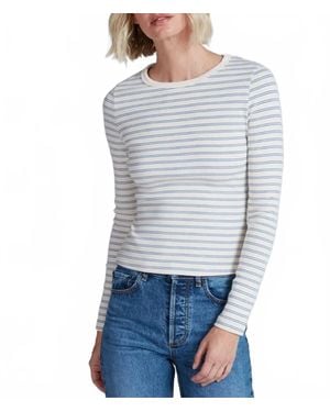 ASKK NY Long Sleeve Ribbed Crew Tee - Blue