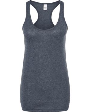 Tultex Poly-Rich Racerback Tank Top - Blue