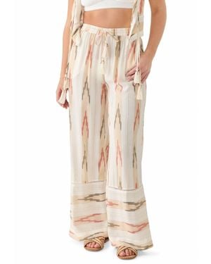 Surf Gypsy Aztec Stripe Pants - Natural