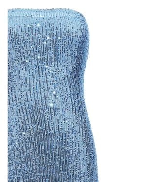 Le twins Polyester Long Dress - Blue