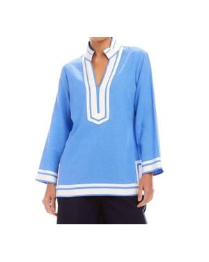 Karen Kane Boardwalk St. Tropez Tunic - Blue
