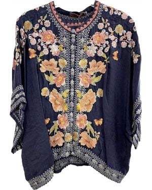 Johnny Was Edyth Blouse - Blue