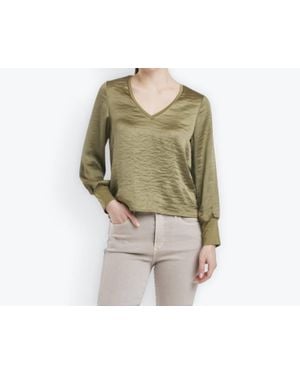 Another Love Aya Long Sleeve Blouse - Green