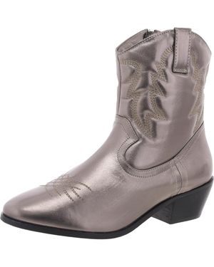 Masseys Zipper Made Cowboy, Western Boots - Brown