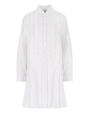 HODAKOVA Tennis Frill' Shirt Dress - White