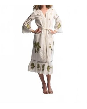 Guadalupe Tania Palm Dress - Natural