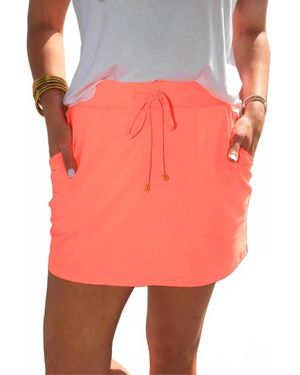 Jess Lea Solid Coral Skort - Pink