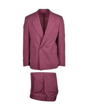 MARSĒM Virgin Wool Polyester Elastane Suit - Purple