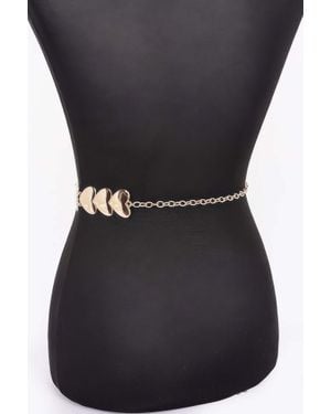 Fashnzfab Metal Chain Belt - Black