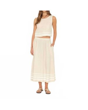 Xirena Lucille Linen Skirt - Natural