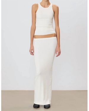 ÉTERNE Emma Maxi Skirt - White