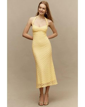 Bardot Mariko Halter Maxi Dress - Natural