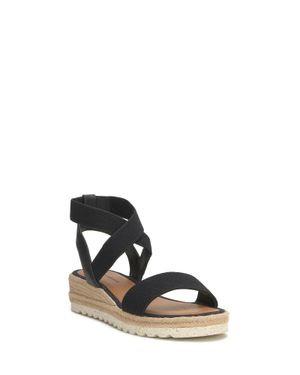 Lucky Brand Thimba Cross Strap Espadrille Sandal - Black