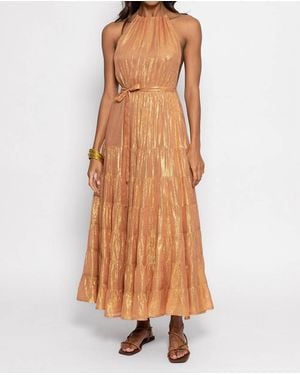 Sundress Sophie Long Dress - Brown